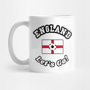 ⚽ England Football, Saint George's Cross, Let's Go! Team Spirit Mug